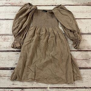 Kourt Portia Smocked Mini Dress Woman Size Small